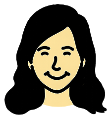Illustrated portrait of Baishali smiling