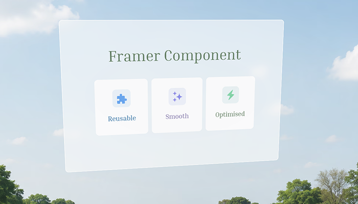 Double layered tilted card — Framer component